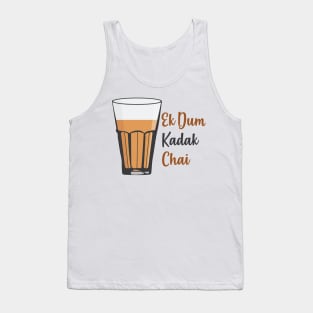 Ek Dum Kadak Chai Indian Tea Cup Glass India Tank Top